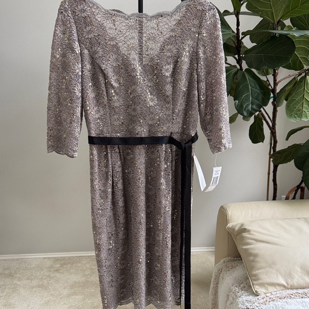 Alex Evenings Elegant Evening Dress. NWT Size Petite 6
